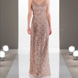 Sorella Vita 9086 gold bridesmaid dress size 12